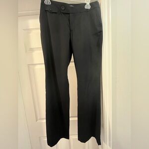 Banana Republic wool navy pin stripe wide leg trousers size 8